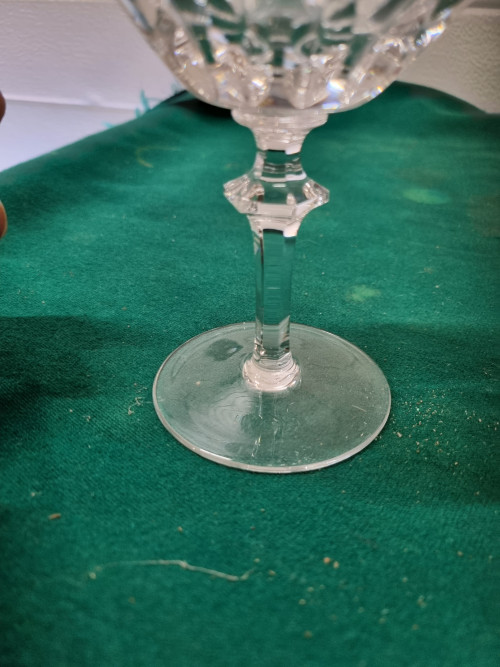 wijnglazen gorham la scala  kristal zwaar 11 stuks vintage
