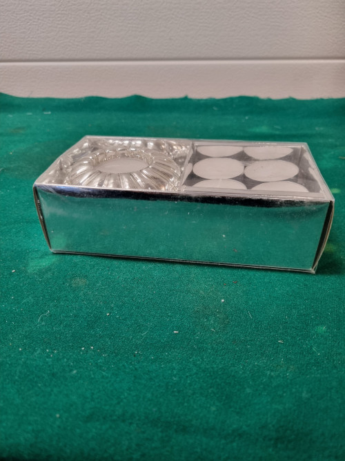theelichthouder zilver in doos