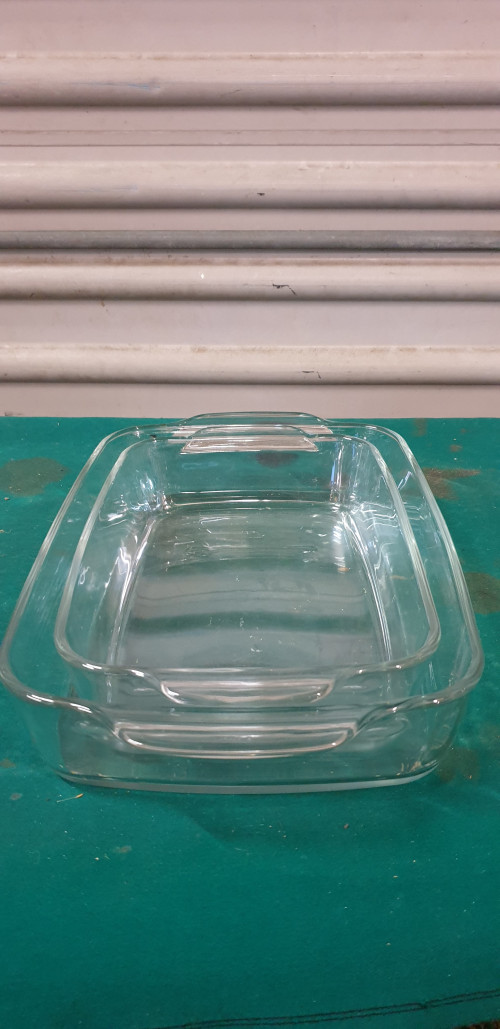 ovenschalen van glas 2 stuks