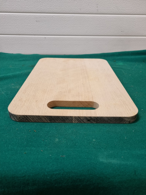 snijplank van hout met handgreep