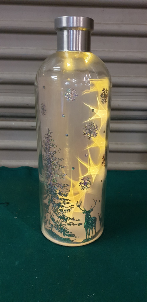 decoratie fles med led licht