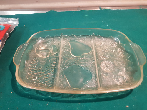 hapjesschaal vintage van glas
