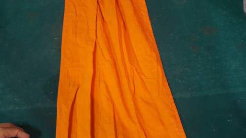 doek oranje met touw