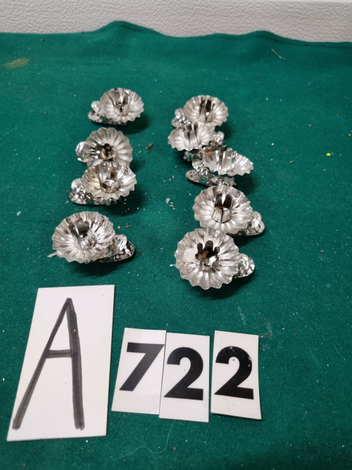 kaarsklemmen van metaal 9 stuks [a722]