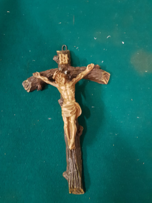 kruisbeeld christus , van kunststof
