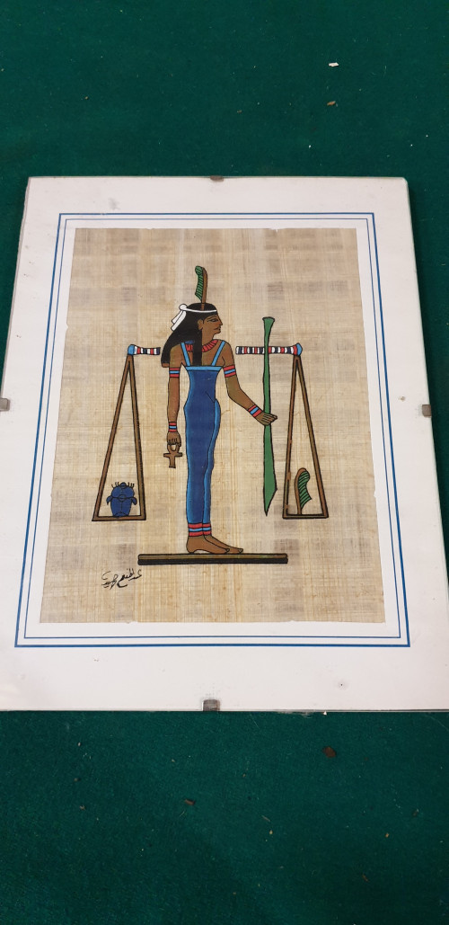egyptisch kunst weegschaal