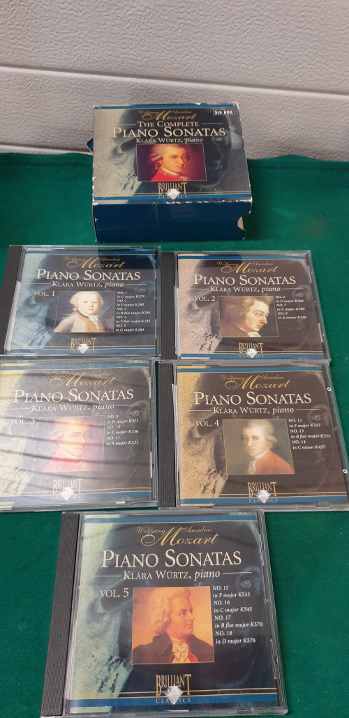 cd mozart the complete piano sonates 5-disc set