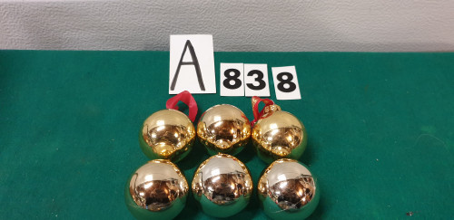 kerstballen goud kunststof 14 stuks [A838]