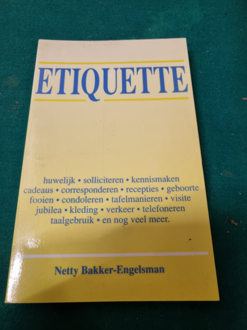 boek etiquette netty bakker