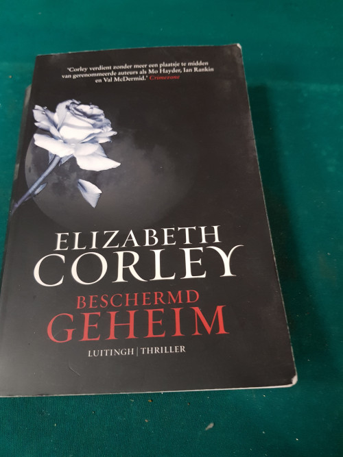 boek thriller elisabeth corley, beschermd geheim.
