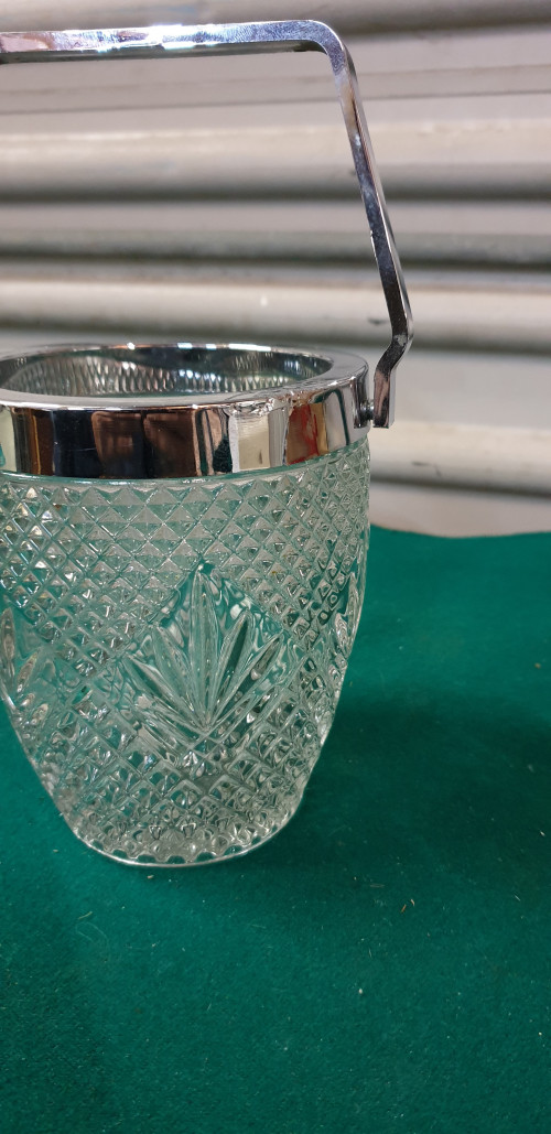 ijsblok houder glas met kunststof