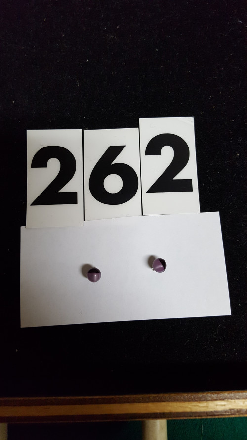s [ 262 ] oorbellen, paarse steen