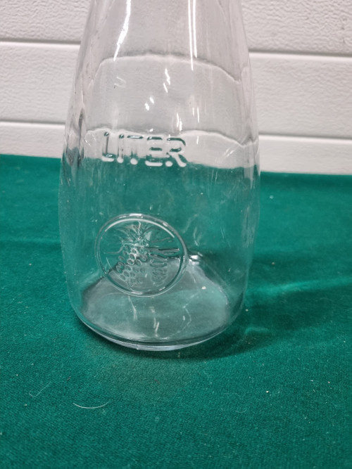 Karaf vintage  schenker glas liter