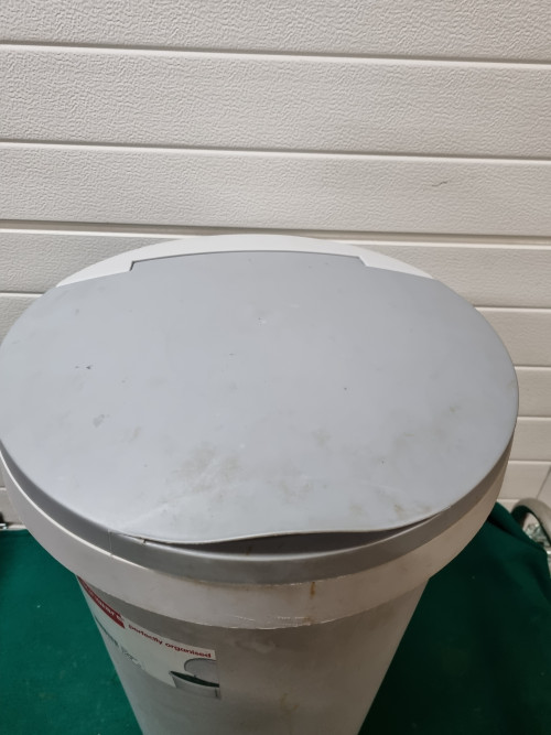 Vuilnisbak met deksel grijs 45 liter